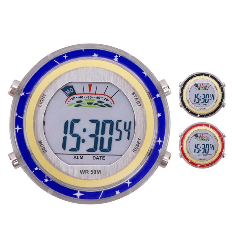 

Motorcycle Watch Universal Adjustable Waterproof Handlebar Clock With Glowing Dial Mini Stylish Motorcycle Decoration Clock