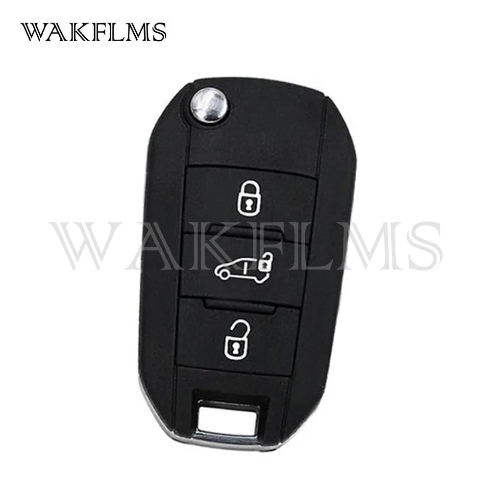 For 2017 2018 2019  Peugeot 308 3008 5008 Expert Partner Citroen C3 Dispatch  C4  Berlingo  3 Buttons Remote Key 433MHz 4A Chip