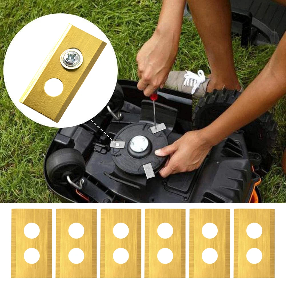 36/30PCS Rasenmäher Edelstahl Ersatzklingen 2-Loch-Design Mähermesser für Mammotion Luba Roboter Rasenmäher – Detail 9
