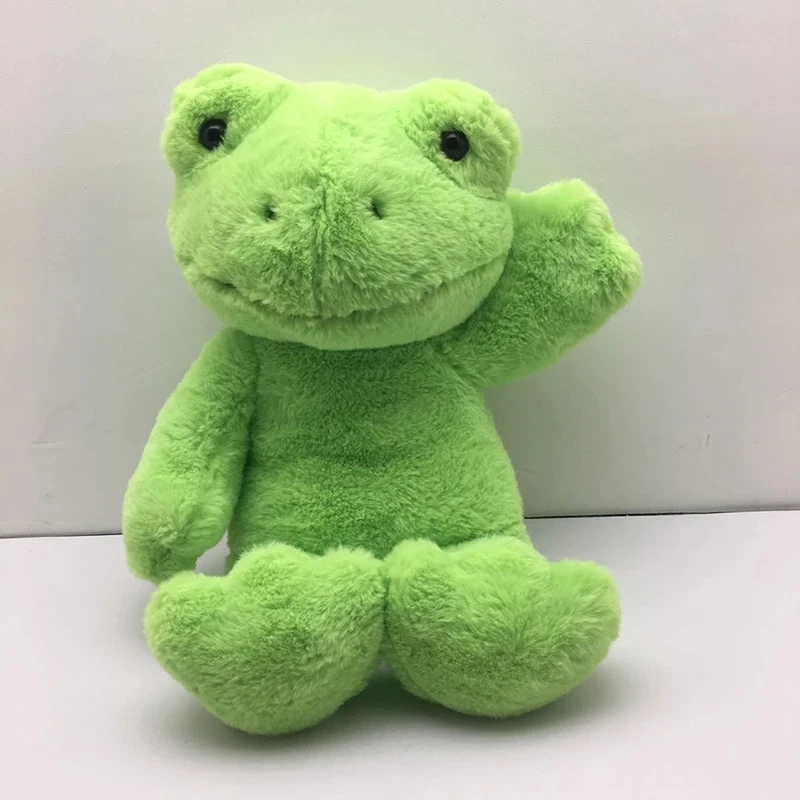 40cm Green Frog Plush Toy Build A Bear Soft Stuffed Doll  Frog Plushie Figure Doll Kids Christmas Gift Room Decor