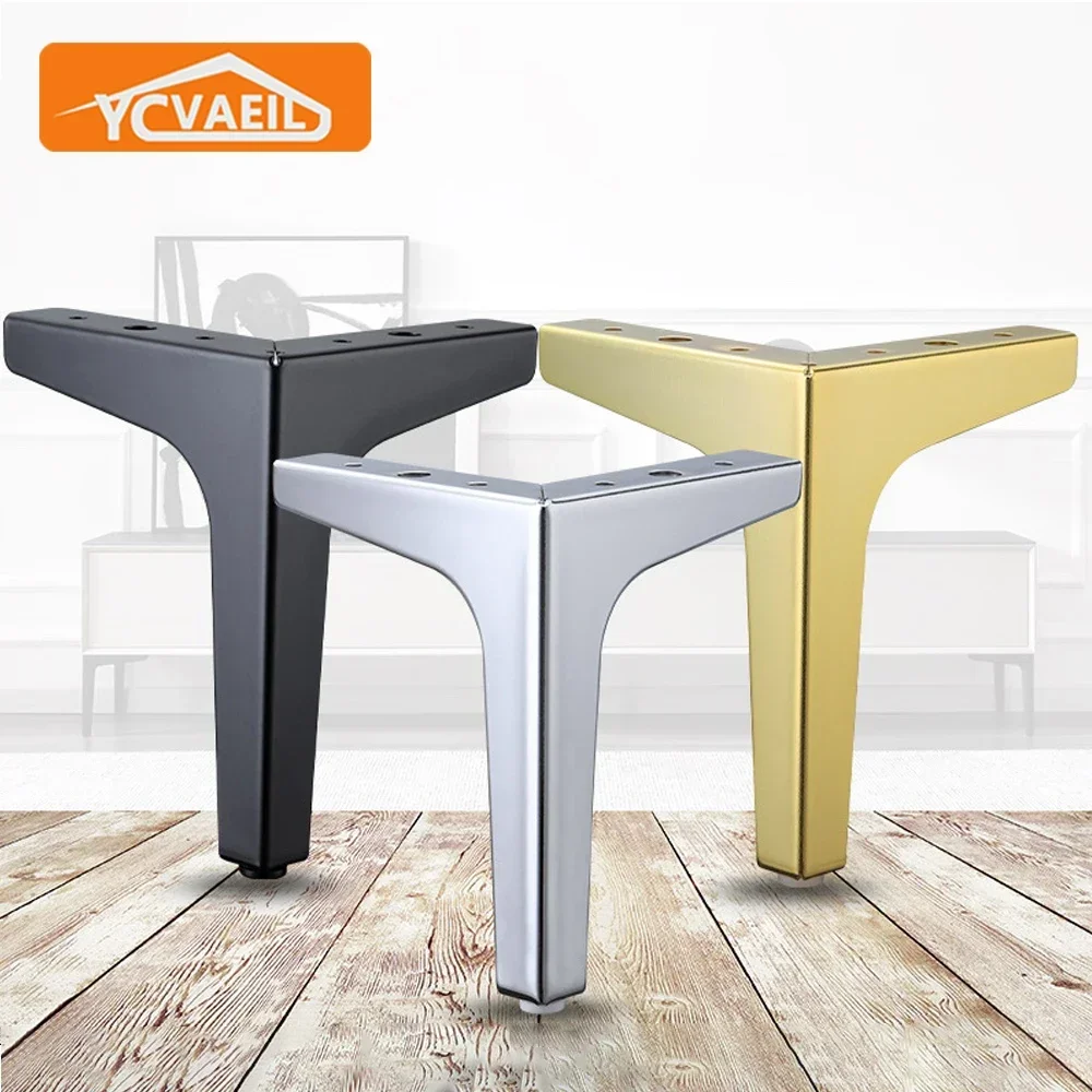 4 Pcs Patas para Muebles Camas 15cm Pata para Mesa de Repuesto con  Tornillos Dorado