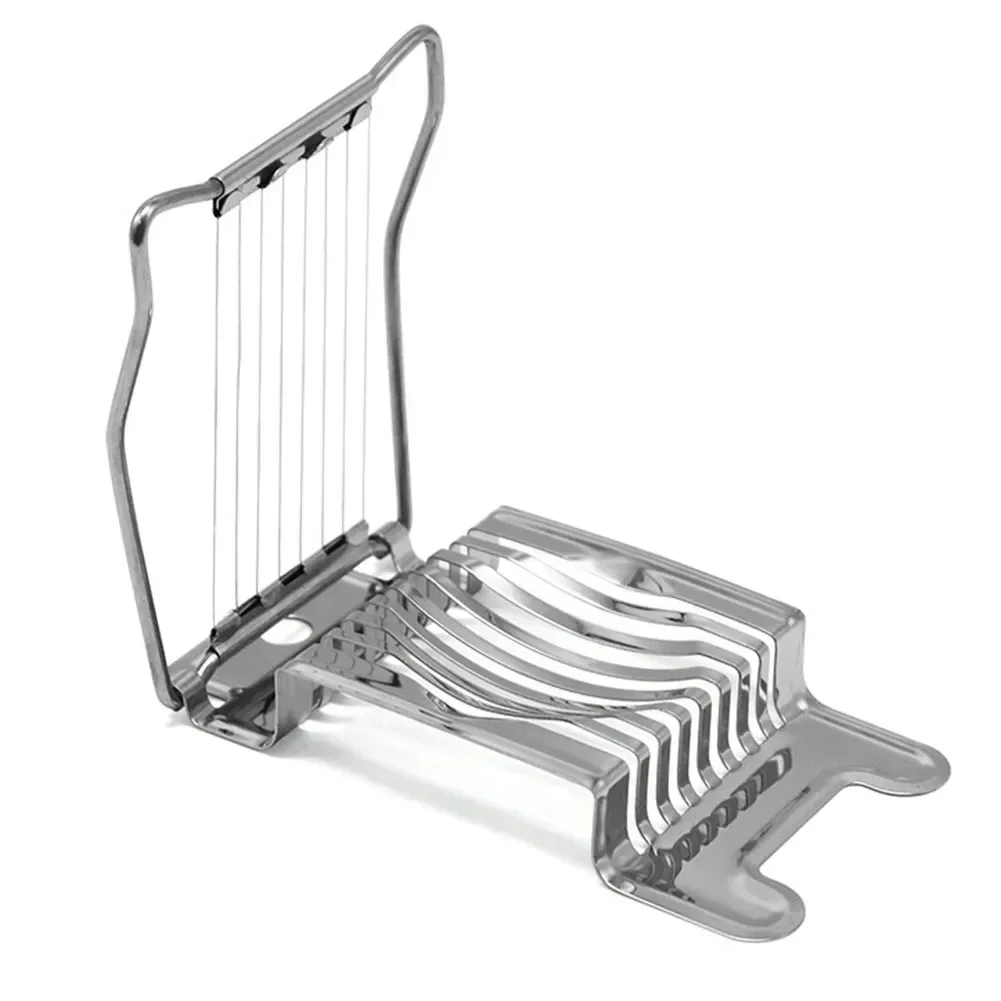 Egg Cutter Stainless Steel Manual Egg Slicer Hard Boiled Cucumber Preserved Splitter Multipurpose
