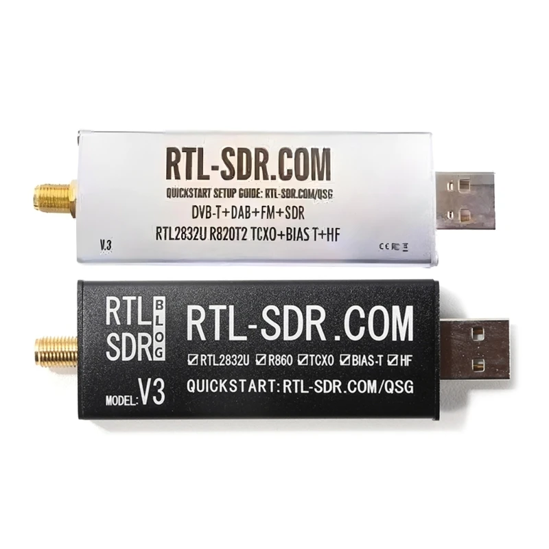 RTLSDR Blog V3 Radio Receiver R820T2 1PPM TCXO BiasT Software Defined Radio Support Multi Platform Operating Drop Shipping 