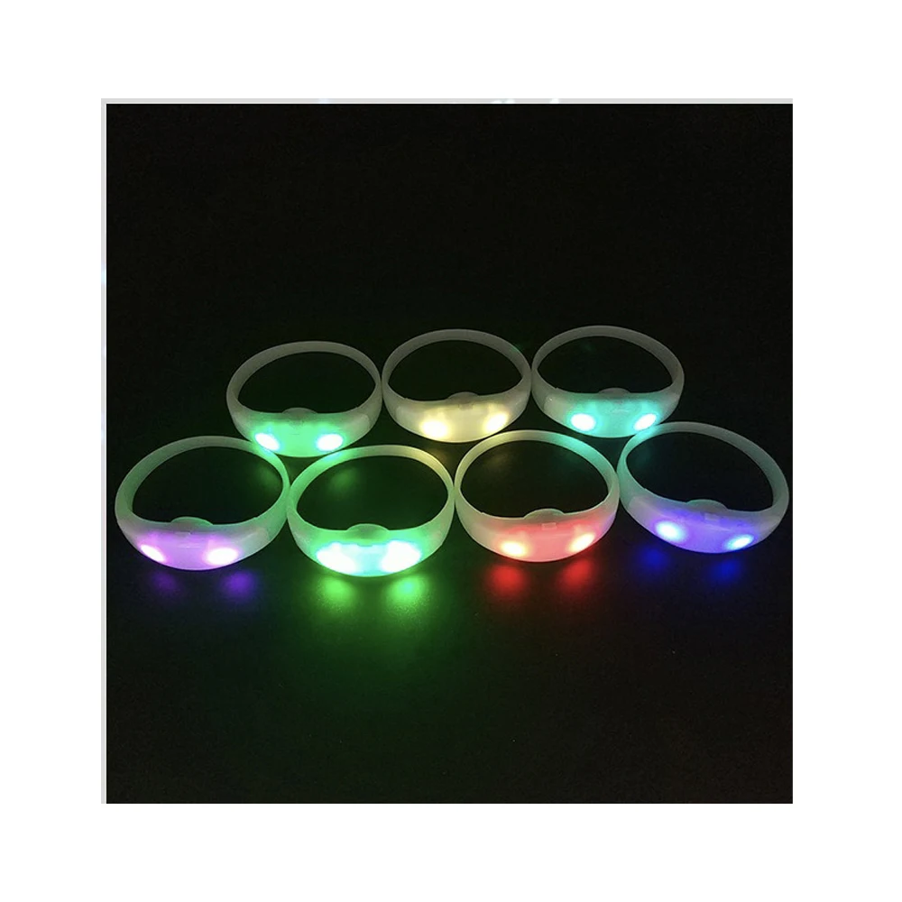 Pack De 6 Bracelets Lumineux LED Clignotants - Pour Fêtes, Festivals, Halloween, Noël - Taille Adulte/enfant