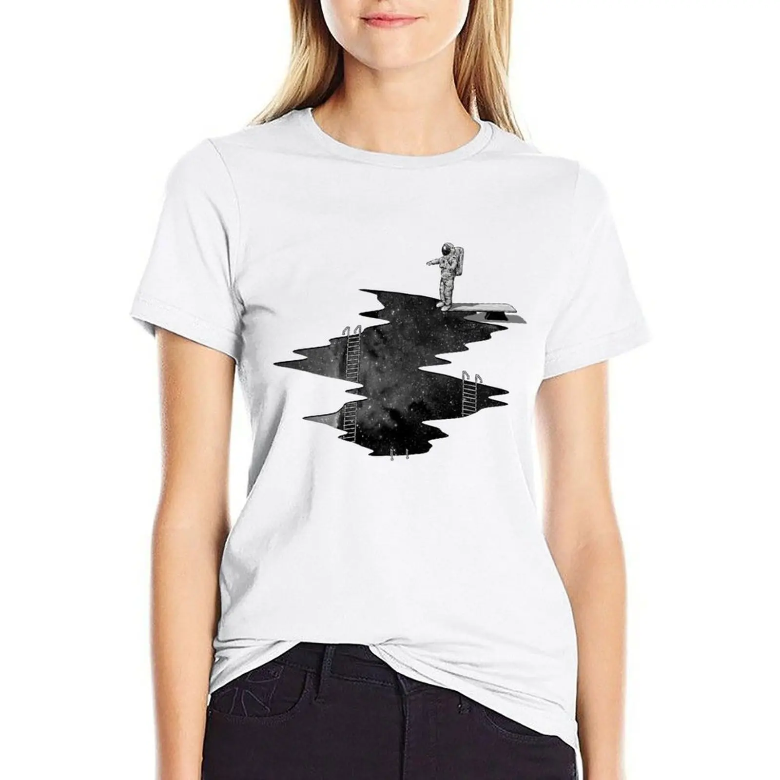 

Space Diving T-Shirt clothes for woman summer blouses woman 2024