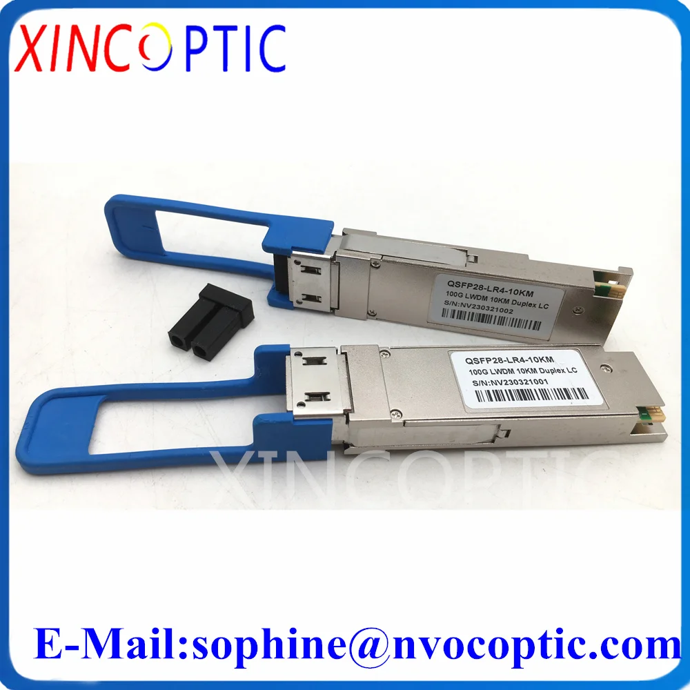 

2Pcs Cheap QSFP28 100G 10km CWDM 1310nm Data Center Dual LC,HW 02311KNU Compatible 100GBASE-LR4 QSFP GBIC Fiber Transceiver