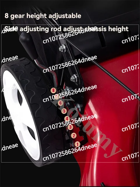 225CC 7 Speed Adjustment High Wheel RWD 3-in-1 Walk Behind Self Propelled Lawn Mower 6