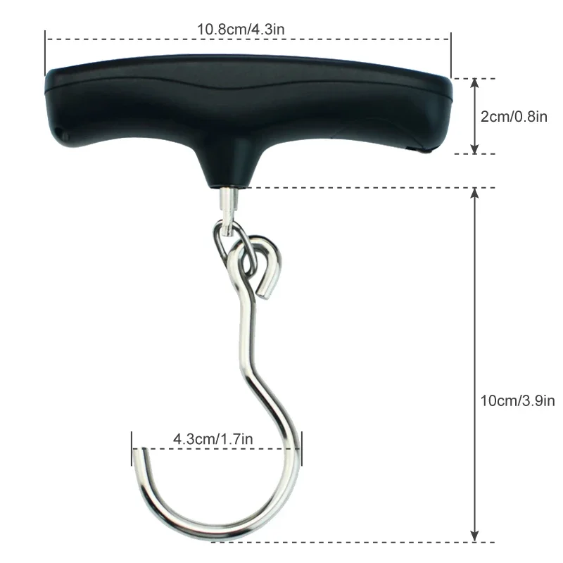 Handled digital Luggage Scale 110lb/ 50kg mini pocket scale for Travel fishing Weigh Suitcase Bag Baggage Scale