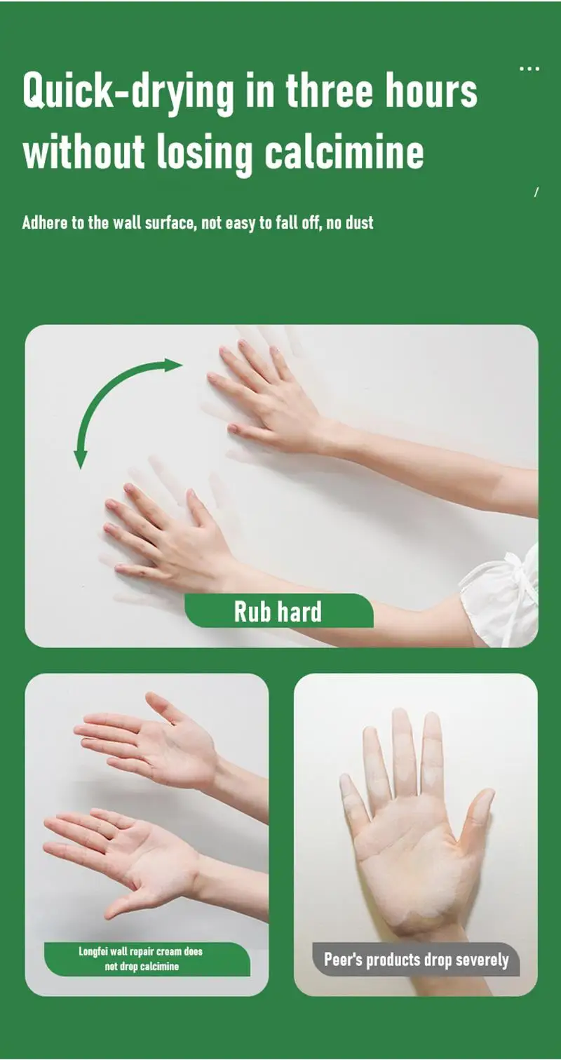 Hot Sale Wall Mending Agent 100g/130g/150g/250g Wall Repair Cream With Scraper Paint Valid Mouldproof Quick-Drying Patch Restore