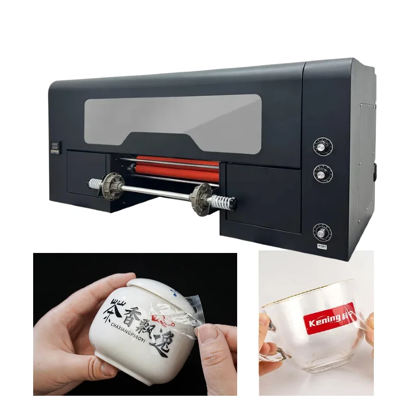 

Hot Sale A3 Size 12inch UV Dtf Printer UV Roll To Roll Ab Film Transfer Film Sticker Printing Machine Crystal Label Printer