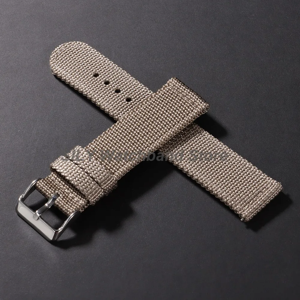 18mm 20mm 22mm 24mm Schnellverschluss-Uhrenarmband aus Canvas, Nylonband für Herren und Damen, Ersatz-Uhrenarmband für Smartwatch-Gürtel und Zubehör – Detail 11