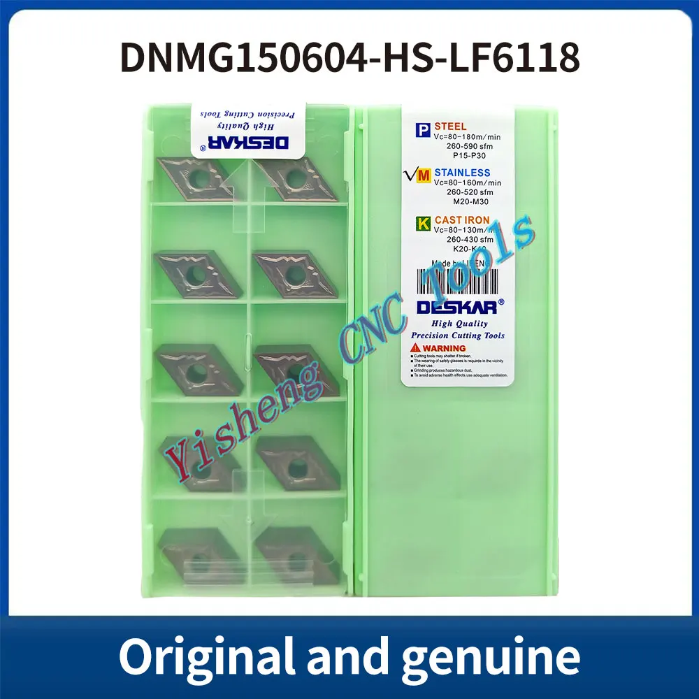 DESKAR 100% 오리지널 DNMG150604-HS DNMG150608-HS DNMG150608-HA LF6018 LF6118 LF6018S CNC 절삭 공구