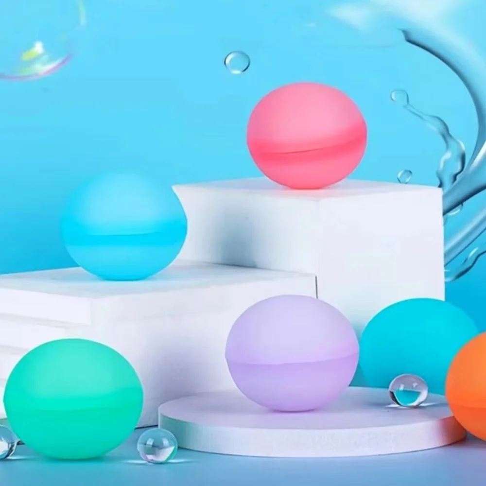 15 PCS Outdoor swimming silicone water polo can be reused by water injection, water fight and water explosion.Summer games 3