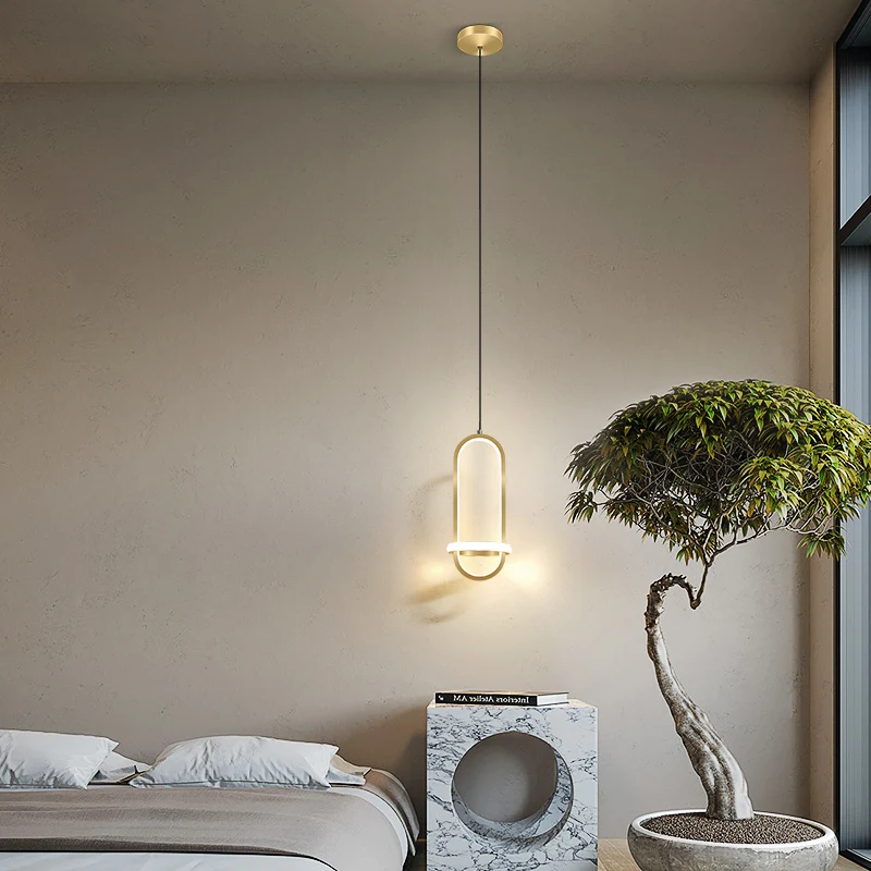 

High Quality Nordic Long Line Chandelier Living Room Bedroom Bedside Simple Led Pendant Light For Home Decoration Lighting