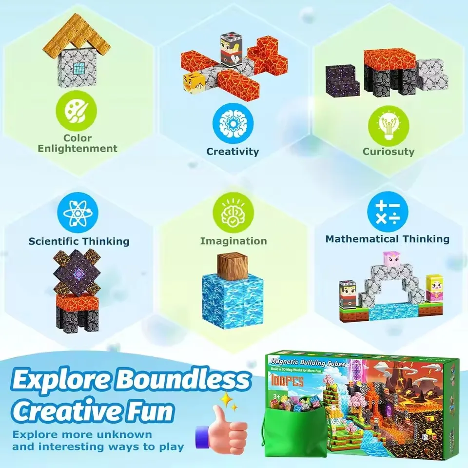Magnetic Building Blocks Set — 4