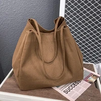 Casual Large Capacity Canvas Shopper Totes High Quality Eco Reusable Grocery Handbag For Women Travel Shoulder Bags Daily Pouch - Image 4