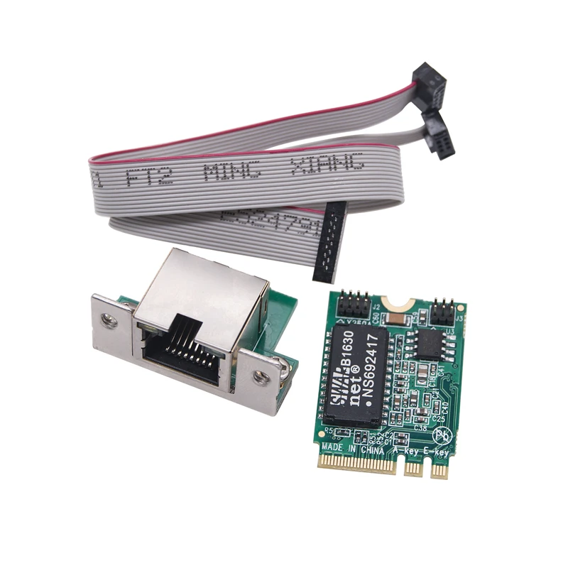 기가비트 이더넷 네트워크 카드, I210AT 칩, M.2A + E to RJ45 COM 포트, 서버용 단일 전기 포트 네트워크 카드, 10, 100, 1000Mb