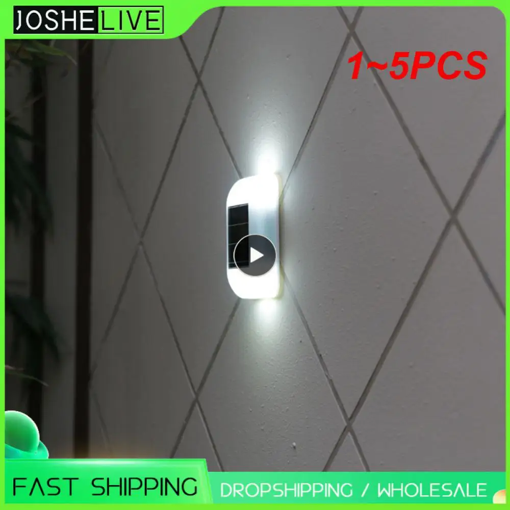 

1~5PCS Solar Wall Lights Outdoor Solar Lamp Waterproof Solar Powered Sunlight Street Light For Garden Decoration