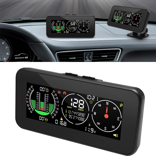 M60 digitaler Geschwindigkeit neigung messer Head-up-Display Auto Hud  Kompass Neigung messer Bordcomputer für Offroad-Zubehör - AliExpress