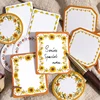 Journal GO 10pcs Memo Pads Material Paper Embossed Flower Boarder Paper Junk Journal Scrapbooking Cards Retro Background Decor 5