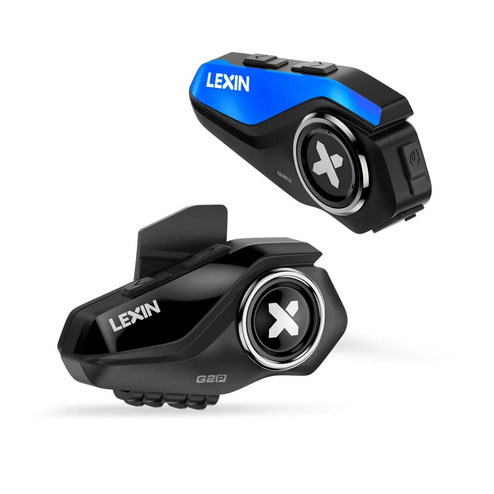 Lexin G2P 2PCS Motorcycle Helmet Intercoms Bluetooth V5.0 Up to