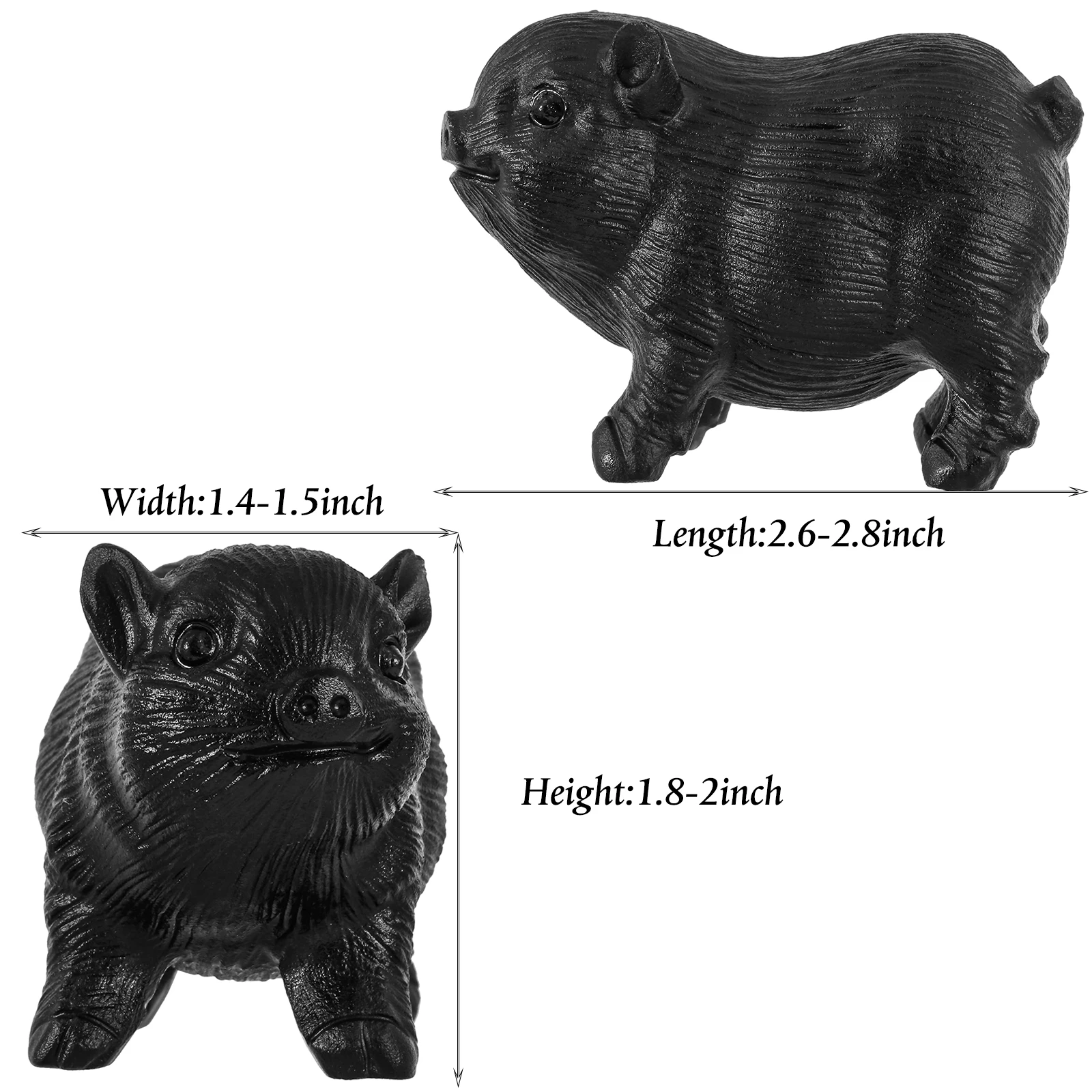 Рисунок 2 - Статуэтка из черного обсидиана свинка ручной работы