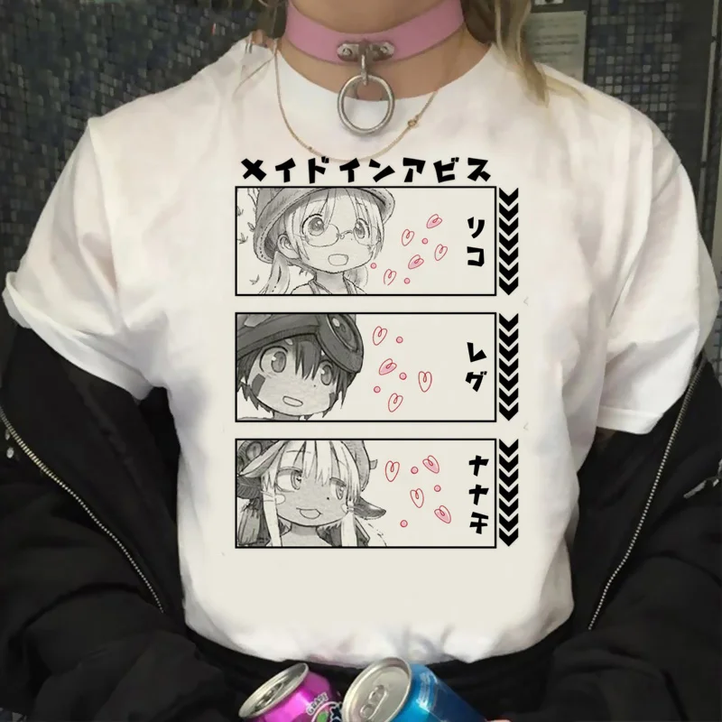 

made in abyss tshirt summer top male y2k casual aesthetic japanese tshirt top tees y2k manga