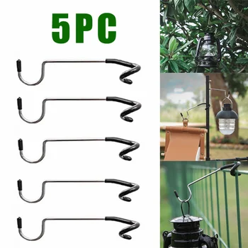 야외 스테인레스 스틸 조명 스탠드 홀더 후크, 휴대용 텐트 폴 램프 행거, 사냥 낚시 랜턴 행거, 캠핑 장비