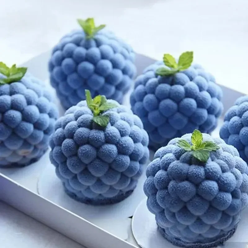 New Simulation 4 Models with Raspberry Fruit Silicone Mold French Mousse Dessert DIY Baking Mold Cake Mold