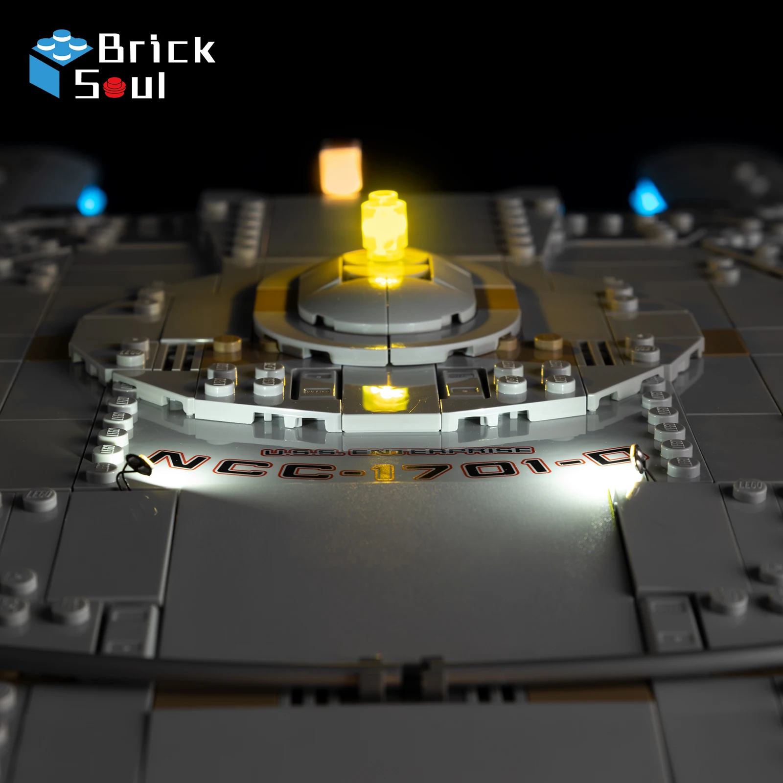 LED-Beleuchtungsset für Lego Star Trek: U.S. Enterprise Ncc-1701-D 10356-Modell, DIY-Spielzeug-Set, nicht im Lieferumfang enthalten, Bausteine – Detail 2