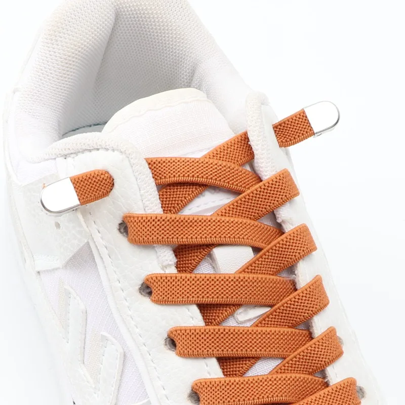 

Elastic Laces Sneakers No Tie Shoe laces 8MM Widened Flat Shoelaces without ties Kids Adult Sports Shoelace Shoes Accessories