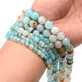Faceted Blue Agate