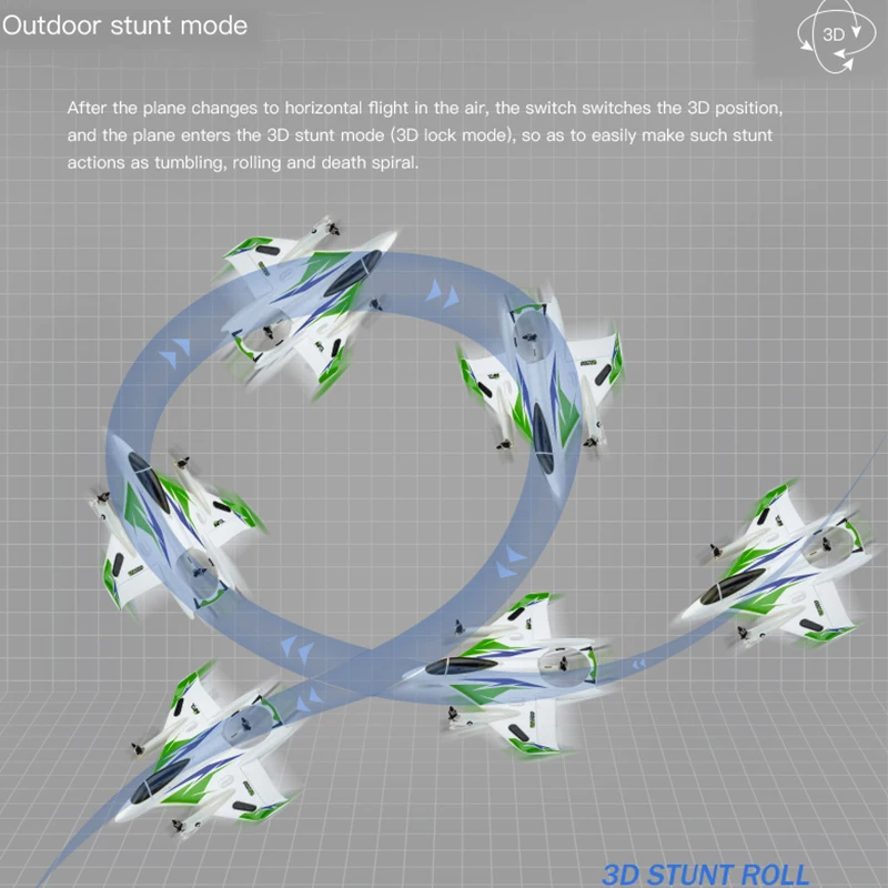 RC Plane Parkten Original W500 RC Airplane 6CH Brushless Motor Hold Height Design 3D/6G Takeoff And Landing Stunt RC Drone For Adult rc plane,rc racing drones