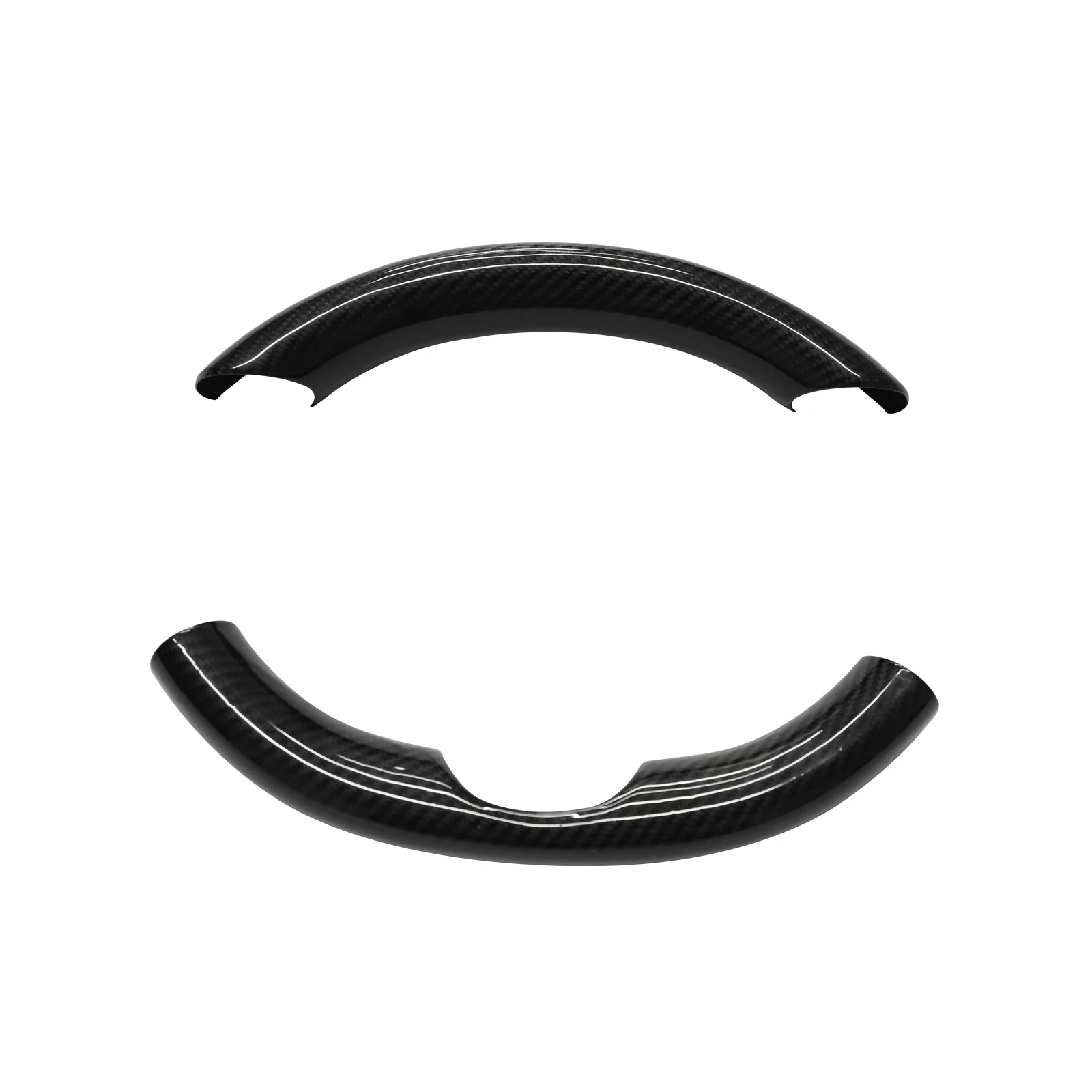 

Dry Carbon Fiber Model 3 Steering Wheel Top Cover Low Cover Accessories For tesl-a Model 3/model Y