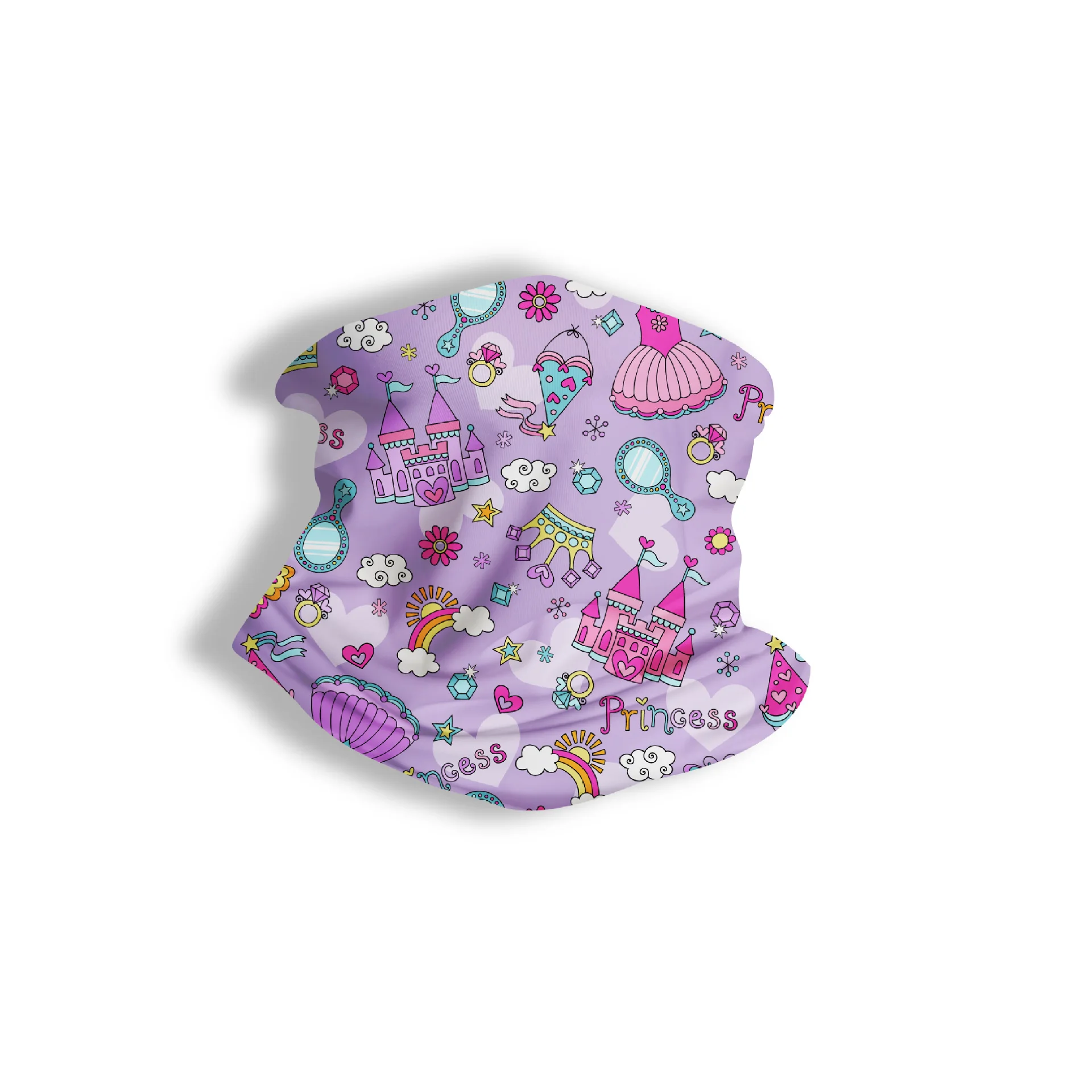 Cartoon Children Ice Silk Face Protection Scarf Soft Neckerchief Girls Baby Spring Summer Sun Protection Neck Collar Scarves