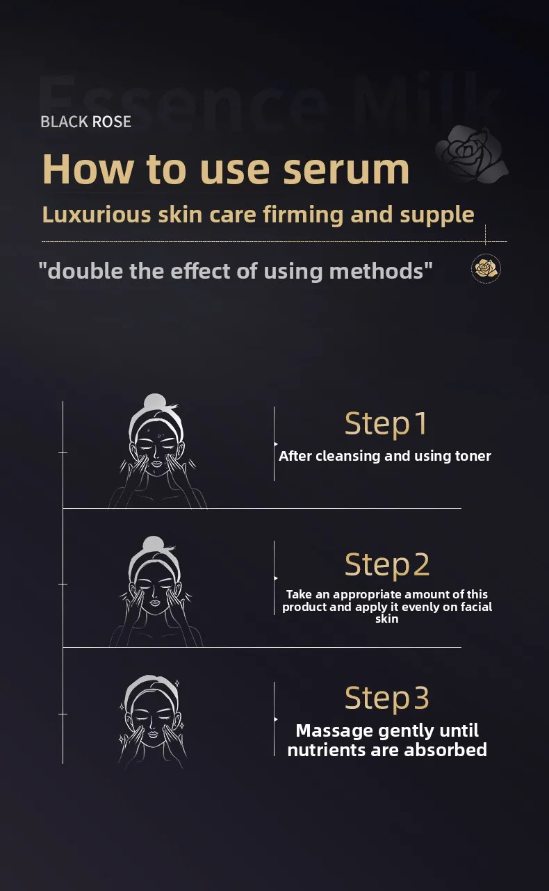 Black Rose Luxury Serum – Deep Hydration & Firming Facial Essence 6