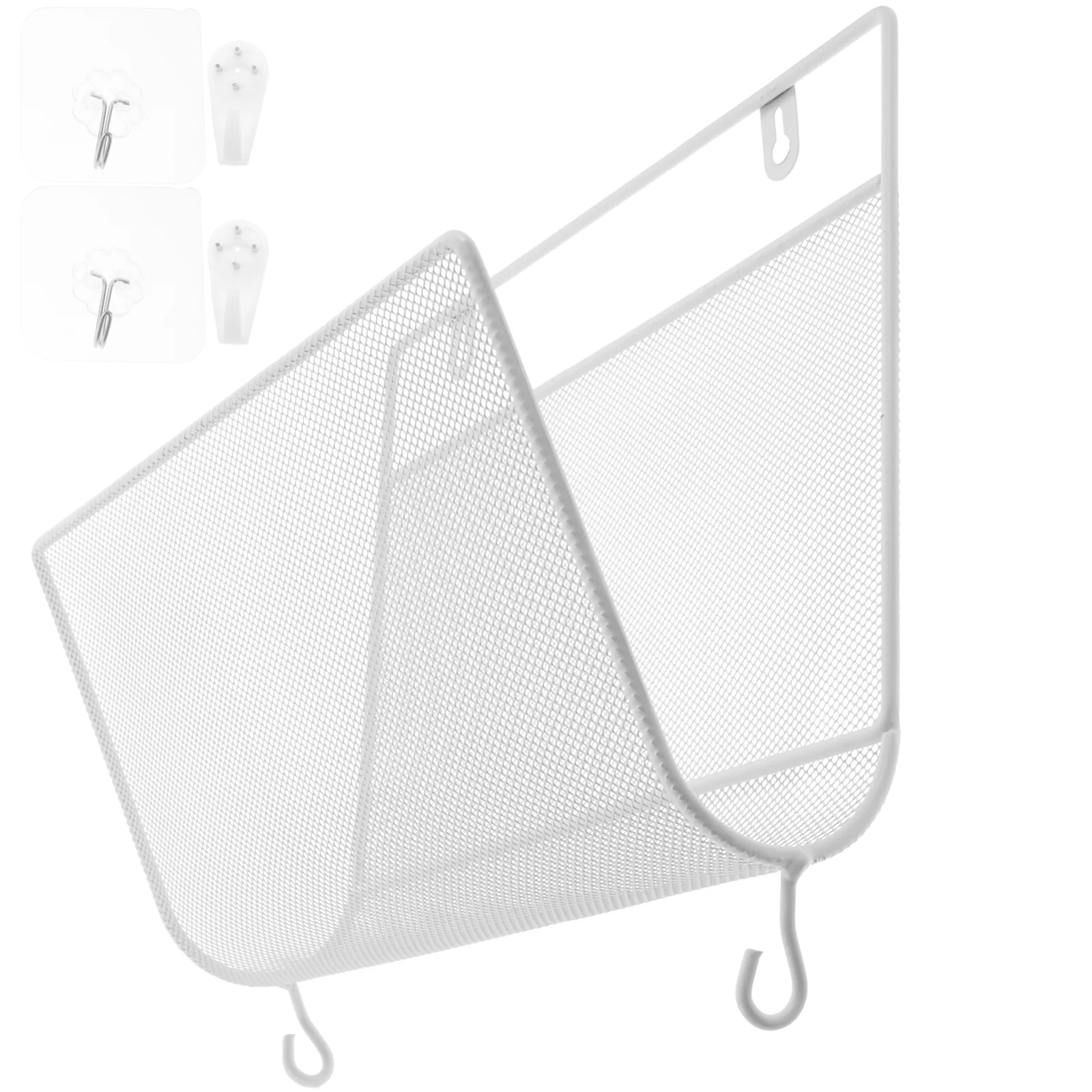 

Sundries Organizing -mounted File Shelf Bookshelf on White Wall Metal Shelves Wall-mounted