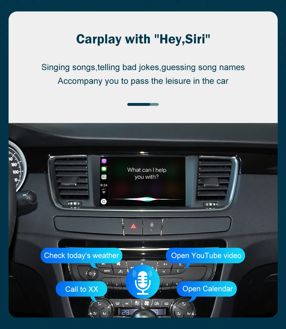 Drahtloses CarPlay für Peugeot 508 408 2008, Android Auto Mirror Link AirPlay-Unterstützungskamera – Detail 8