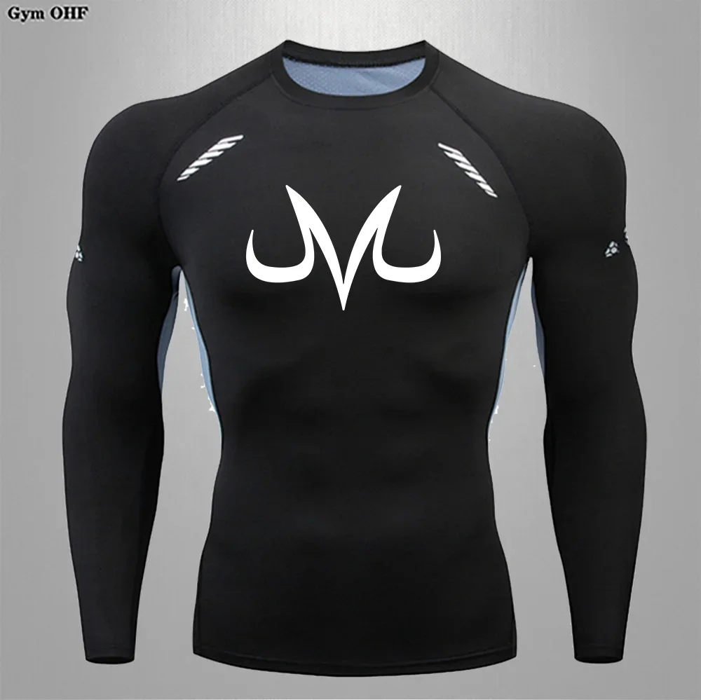 Men's T-Shirt Summer Long Sleeves Gym T-Shirts Breathable Fitness Tops Tee Shirt Men Clothes Rash Guard Jitsu BJJ Sweatshirt Run