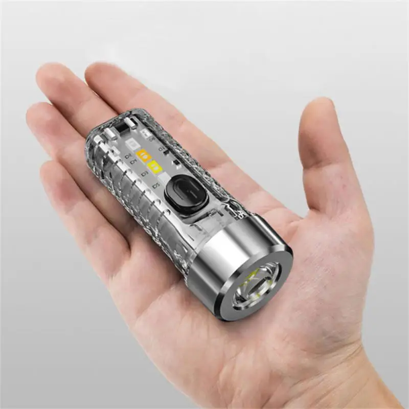 

Mini Flashlight LED Multi-function Waterproof Keychain Flashlight Portable Waterproof Magnetic Warning Camping Torch Light