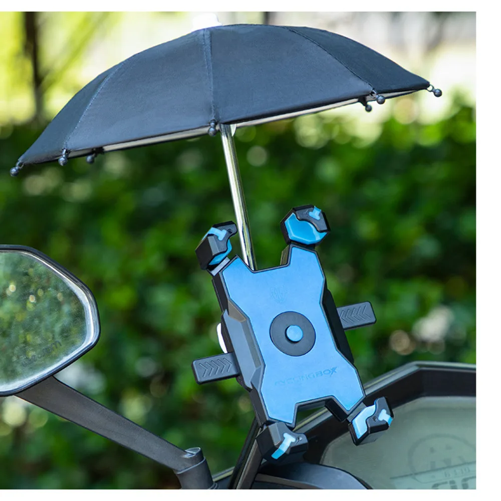 Bicycle 360 ° rotation one click lock. Phone with sunshade and rider's phone holder_voghion.com