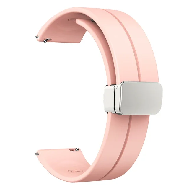 22mm Sports Silicone Magnetic Buckle Watchband Strap