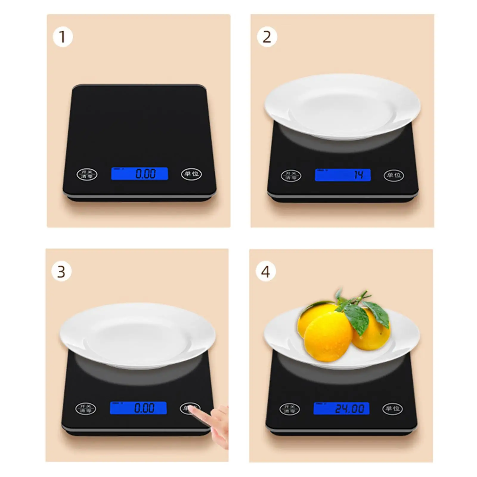 1byone Food Scale Digital Kitchen Scale Weigh in Gram LB and OZ