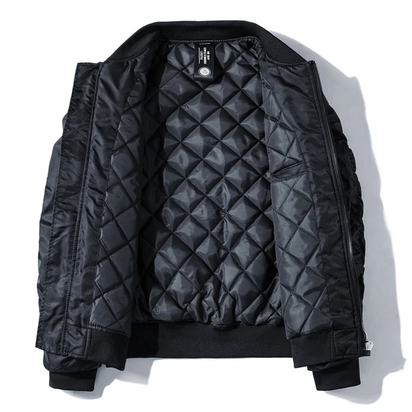 Ma1 Spring Bomber Jacket Men Plus Size Padded Pilot Baseball Coat Male Military Streetwear Warm Branded Clothing Parka Winter
