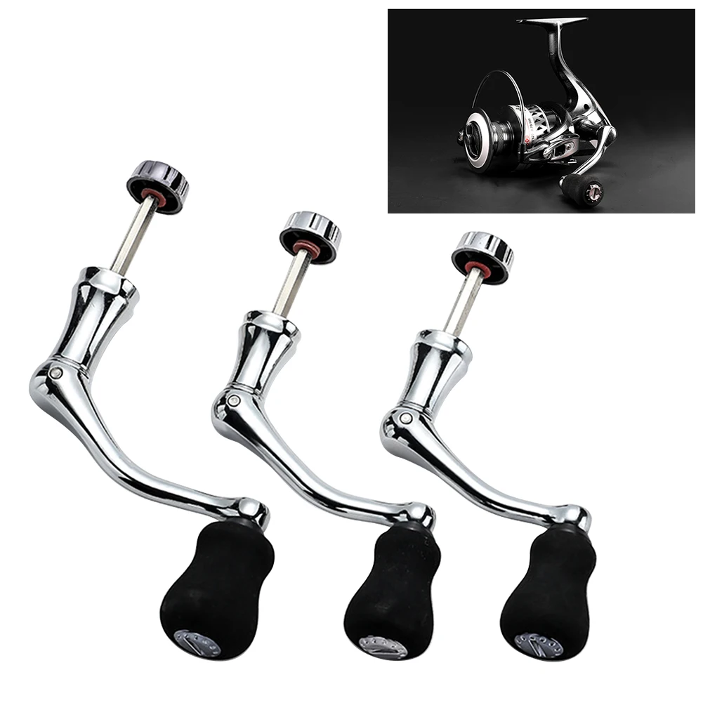 Fishing Tools Spinning Reel Handle Metal Fishing Spinning Reel Crank Handle Folding Rocking Arm