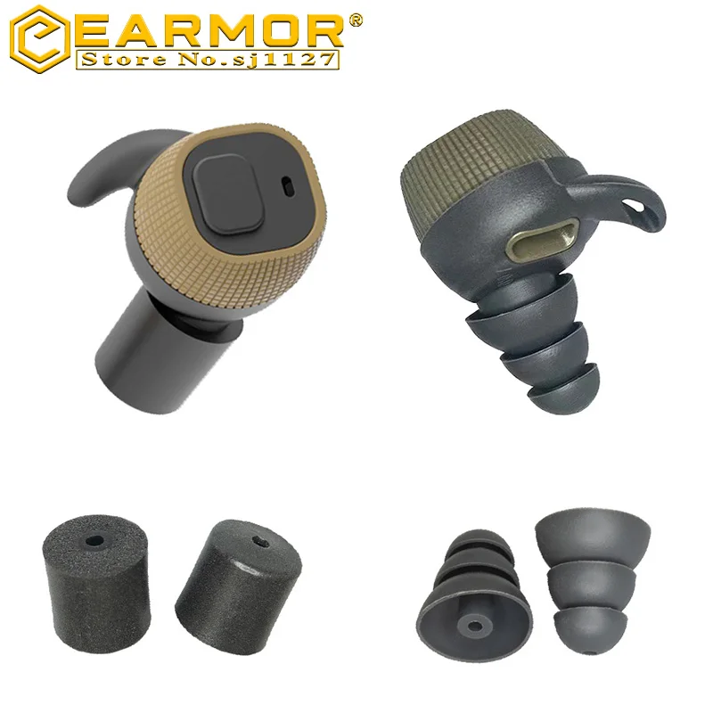 EARMOR M20 Shooting Tactical Headphones Original replacement earplug accessories M20 M20T silicone sponge earplug accessories wireless headphones noise cancelling headphones