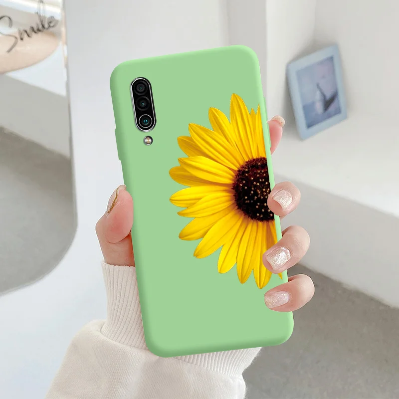 For Meizu 16xs Protective Shell Silicone Soft Shell Phone Case Candy Color Case Fashion Silicone Color Chrysanthemum cases for meizu Cases For Meizu