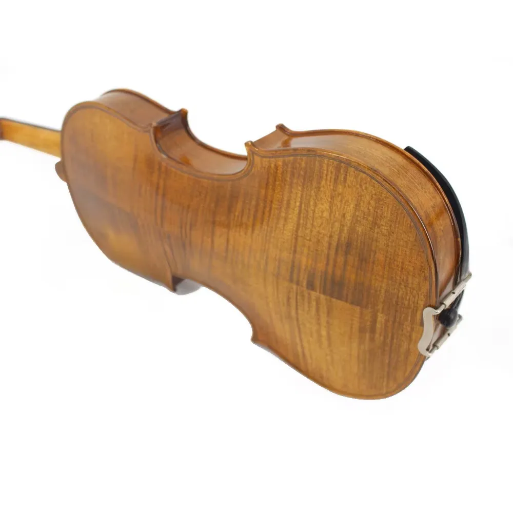 Natural Flame Maple Handmade Classy Violin Beginners Practice Violin Handmade Full Size 4/4 3/4 1/2 1/4 Spruce Panel