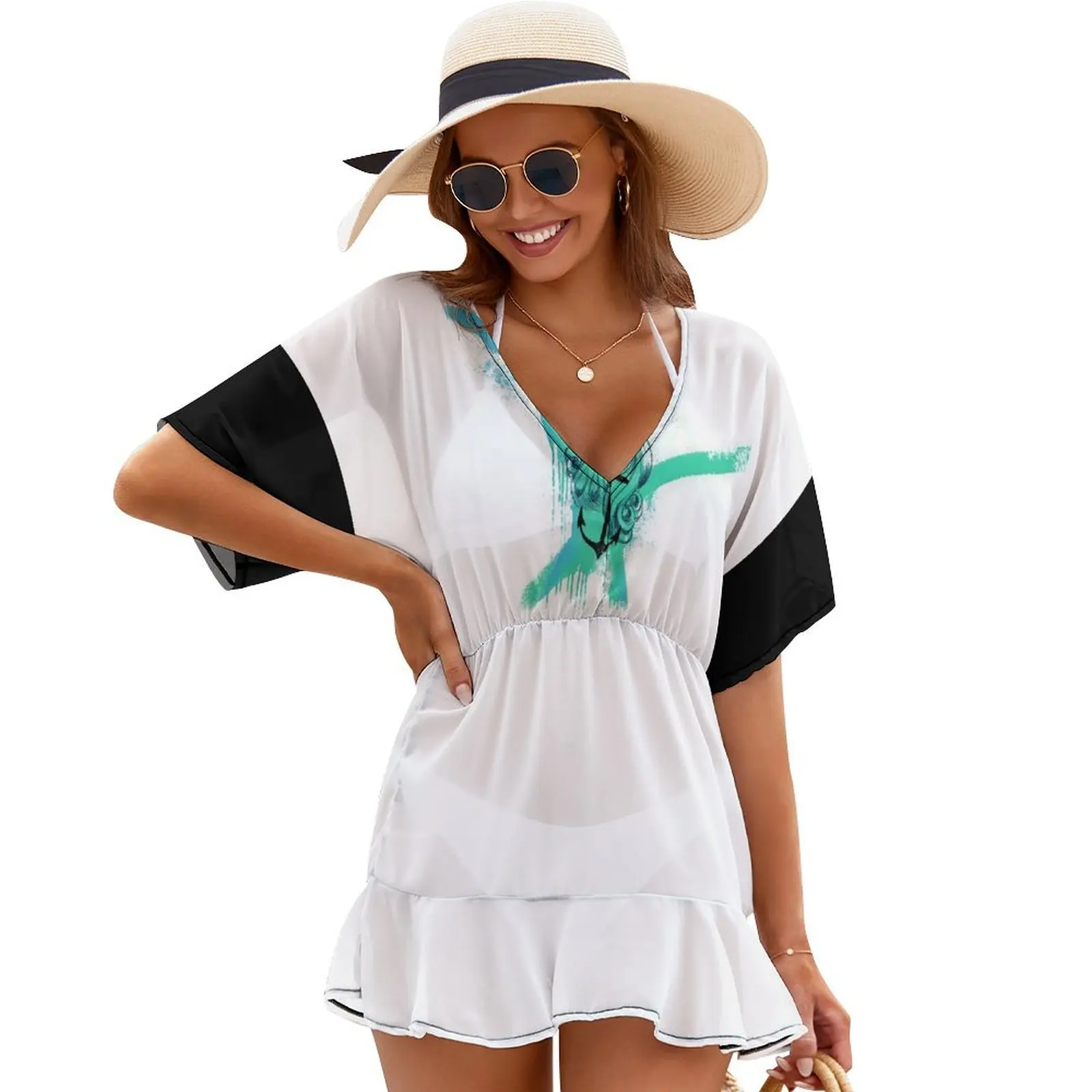 

Arielle Watercolor Trash Splash Aquarell Polkatrash Cover Ups luxury dresses dress dresses dress party night