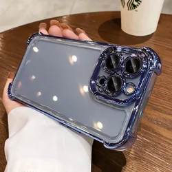Elegant Romantic Bow Clear Shockproof Phone Case for V29E(Y200) (Blue)